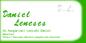 daniel lencses business card