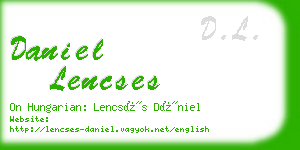 daniel lencses business card
